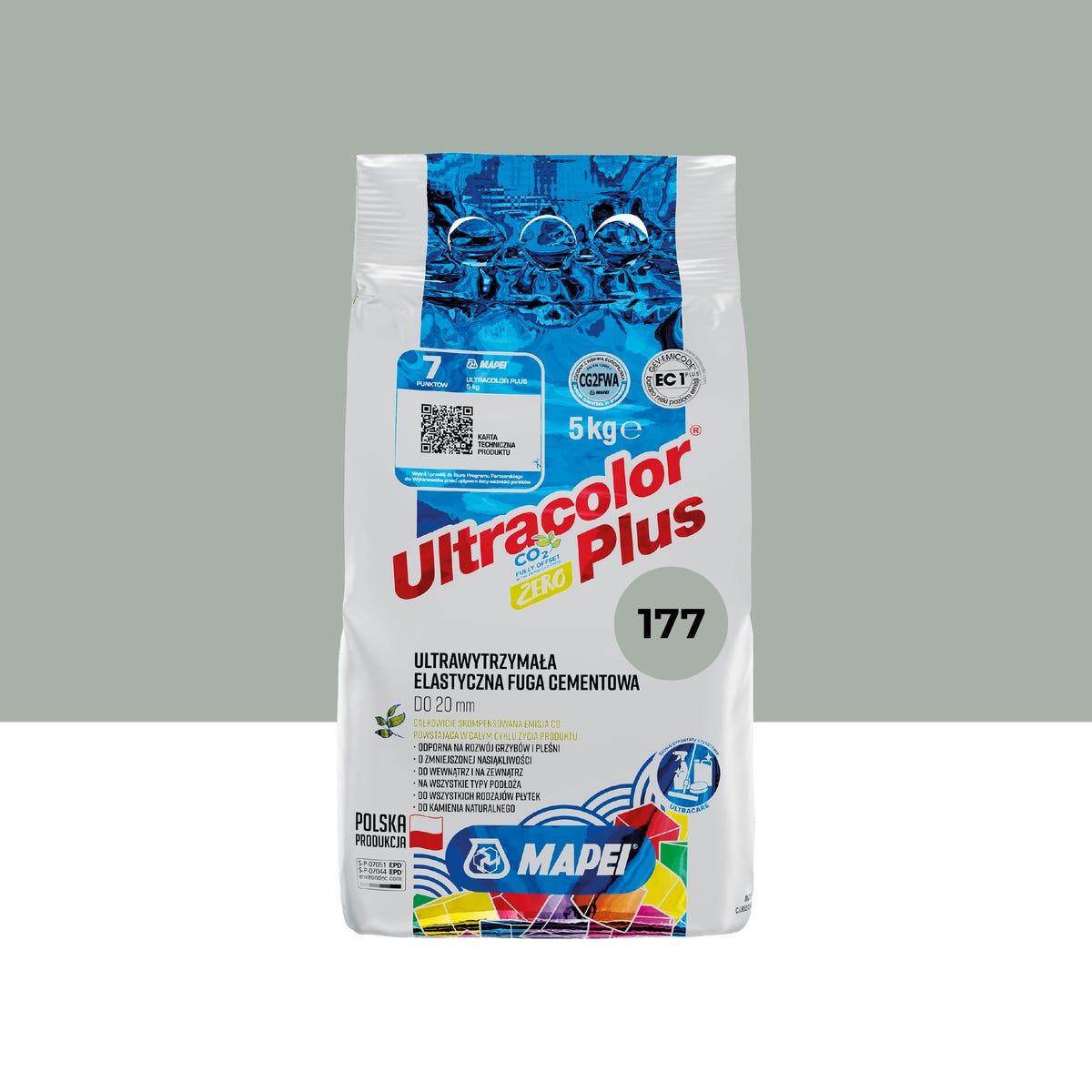 Fuga Ultracolor Plus Szałwia 177 5 kg. Mapei