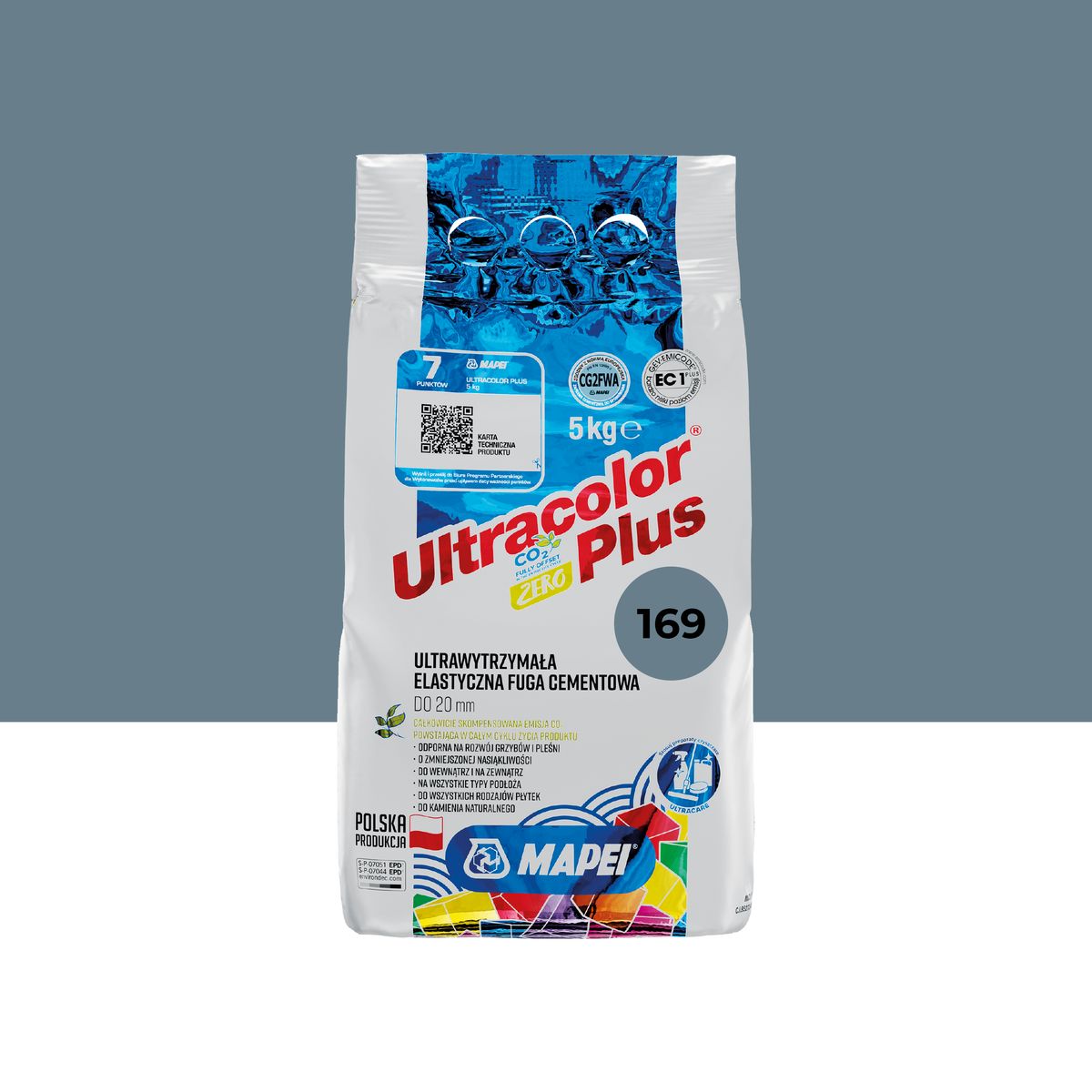 Fuga Ultracolor Plus Niebieski Stalowy 169 5kg Mapei