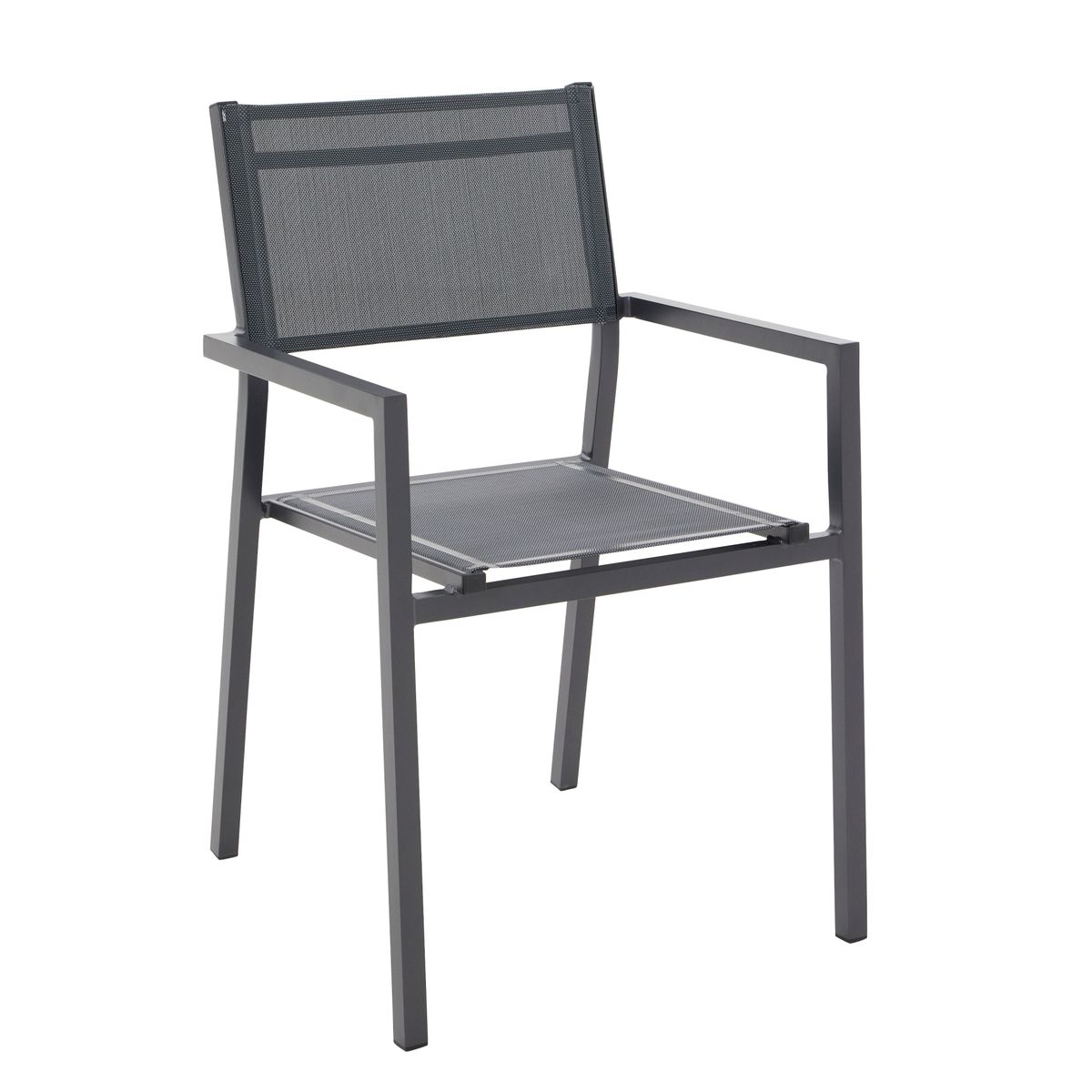 Naterial Fotel  ogrodowy Orion Alpha II 55x87.5x45 cm aluminiowy szary