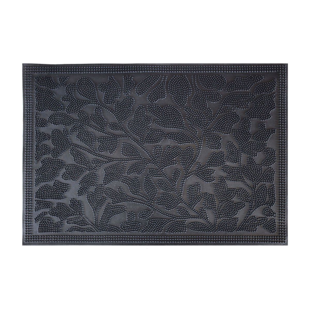 Wycieraczka zewnętrzna Vadim 60 x 40 cm gumowa czarna Inspire