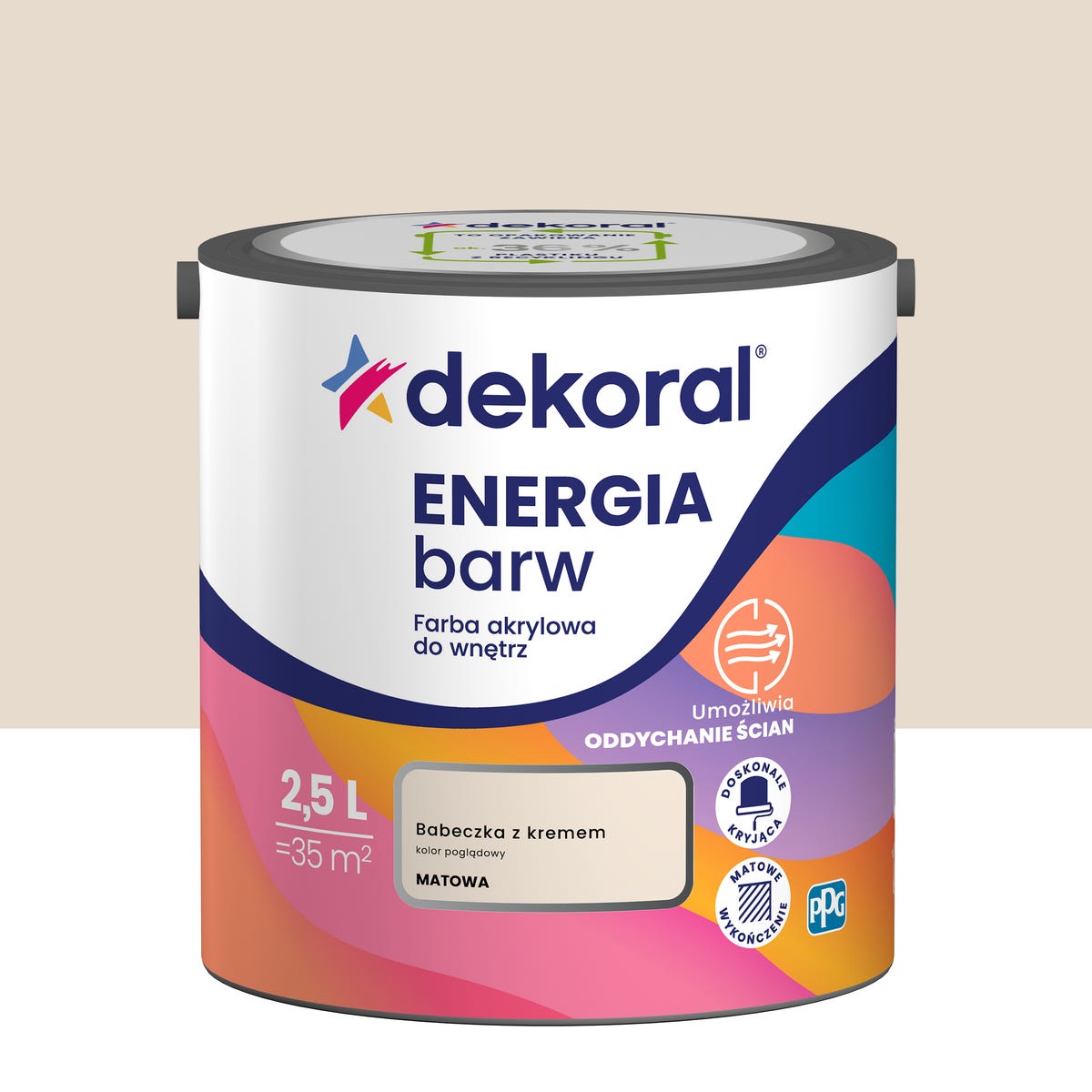 Dekoral Farba Energia Barw Babeczka 2.5 l