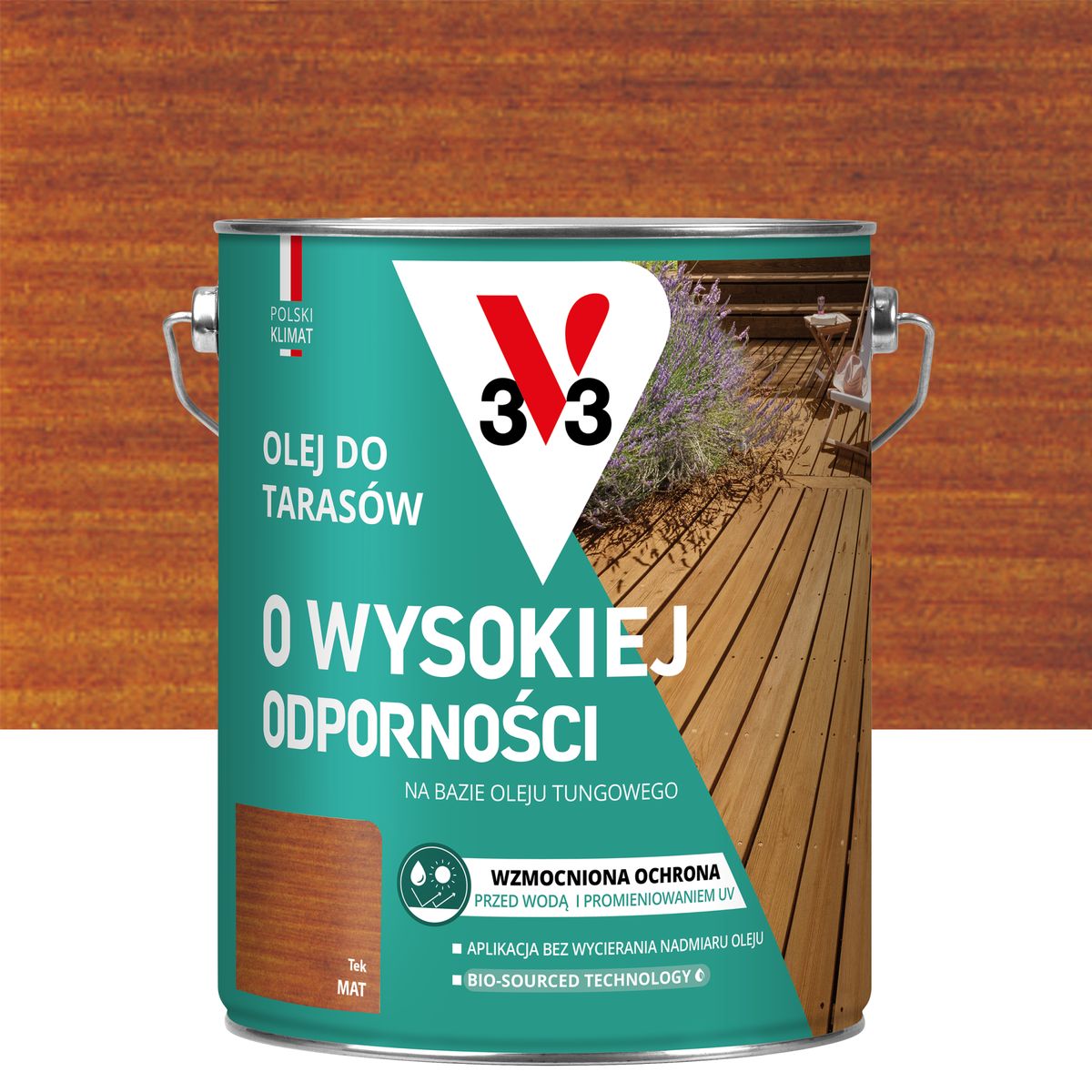 Olej do tarasów Tek mat 4.5 l V33