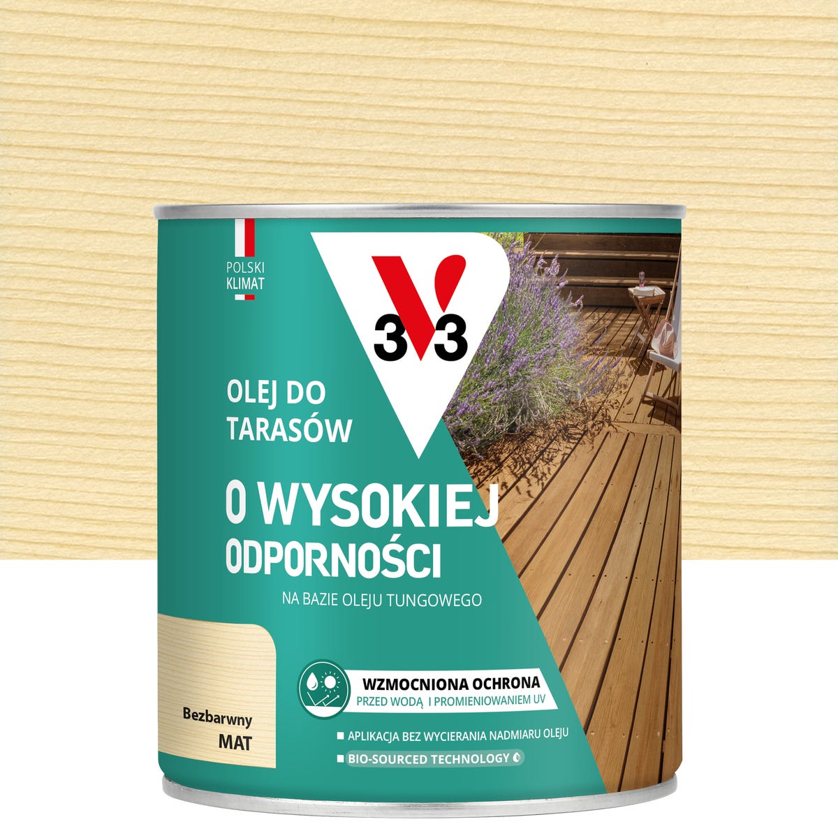 Olej do tarasów Bezbarwny mat 0.75 l V33