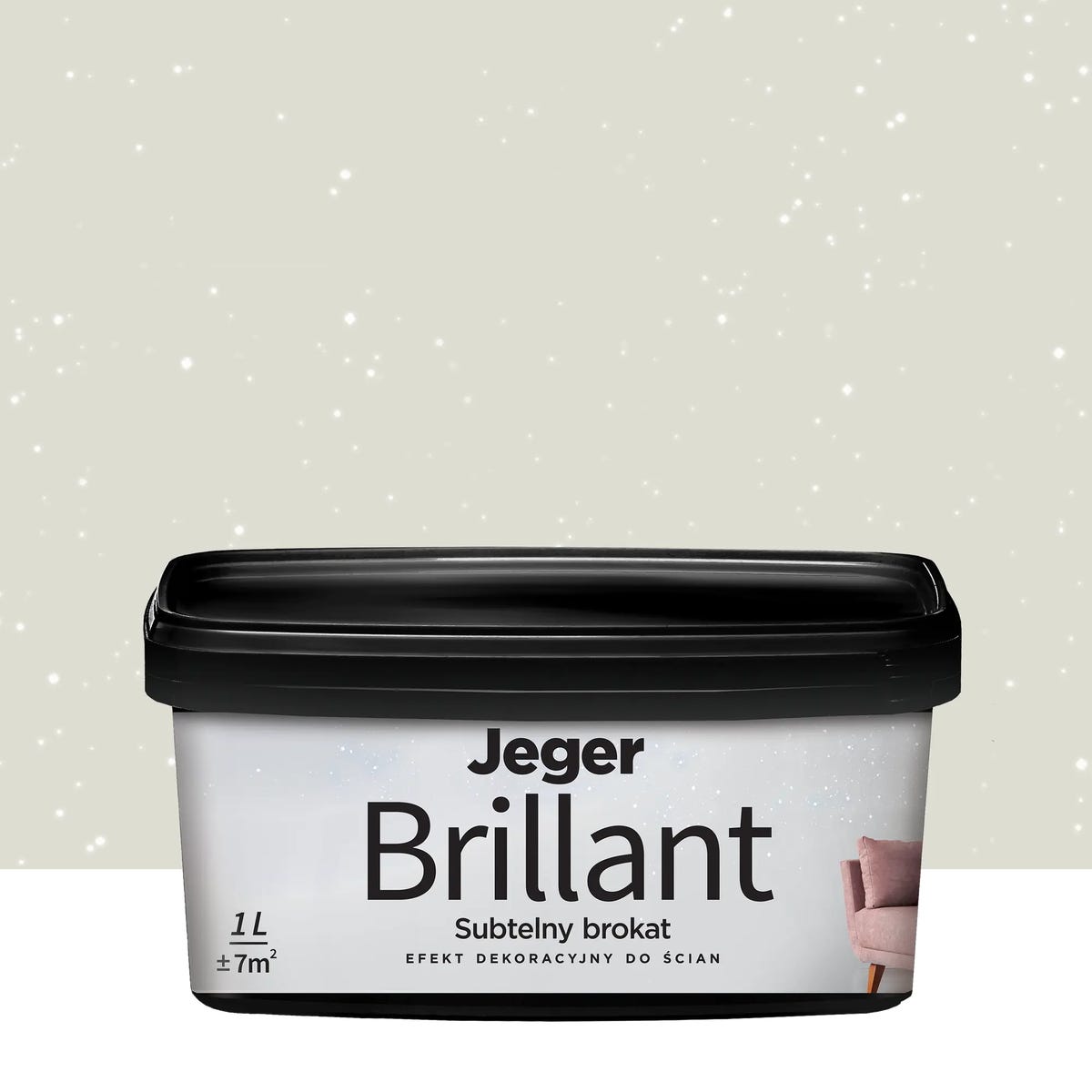 Powłoka dekoracyjna Jeger Brillant 1 l Cotton