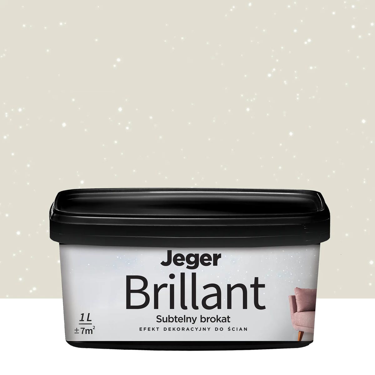 Powłoka dekoracyjna Jeger Brillant 1 l Warm