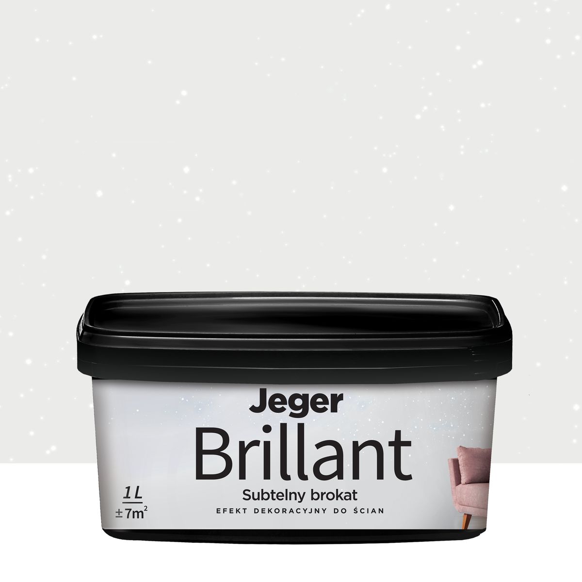 Powłoka dekoracyjna Jeger Brillant 1 l Snow
