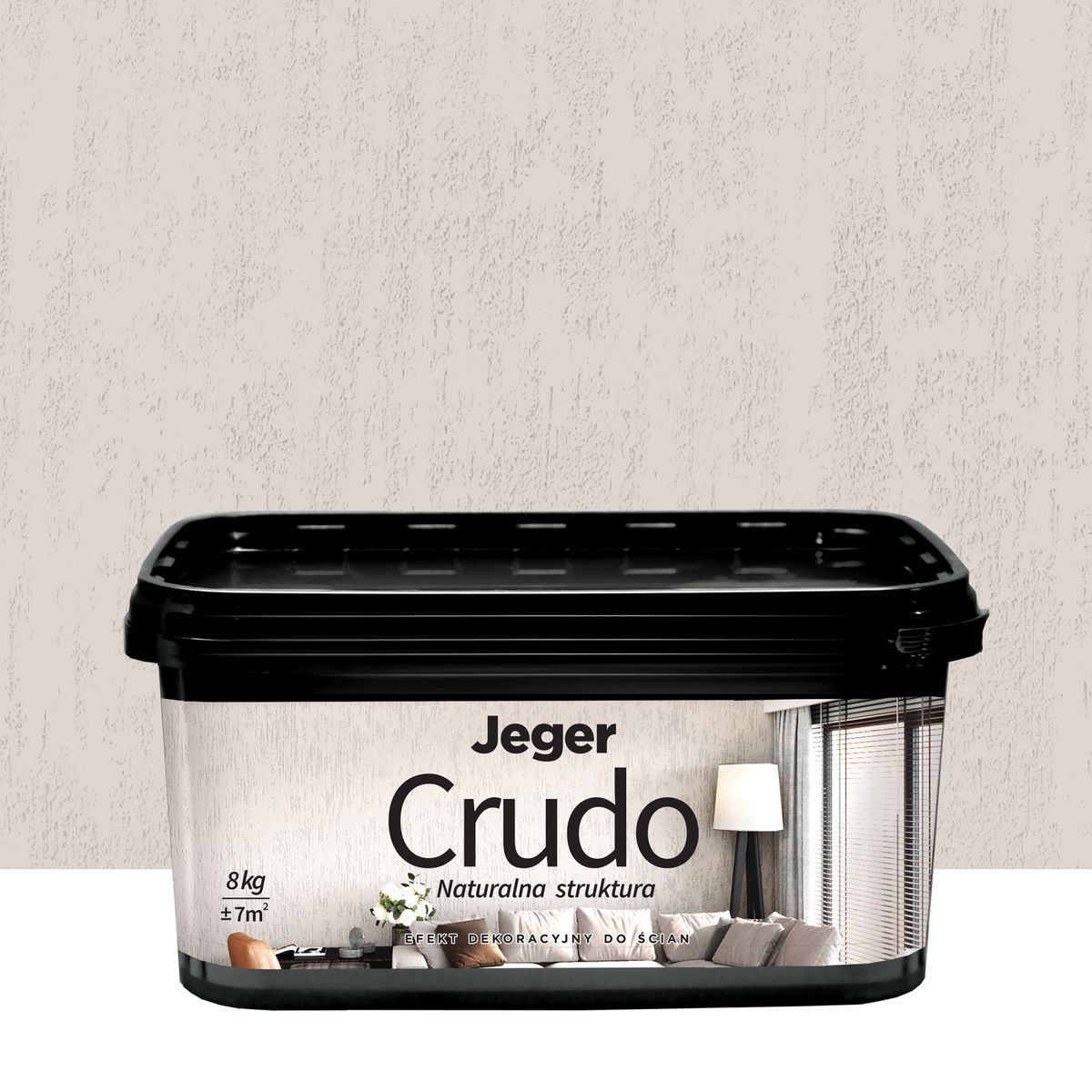 Powłoka dekoracyjna Jeger Crudo 8 kg Italian