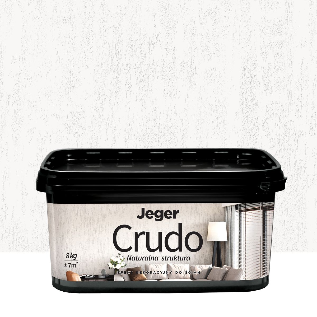 Powłoka dekoracyjna Jeger Crudo 8 kg Dove