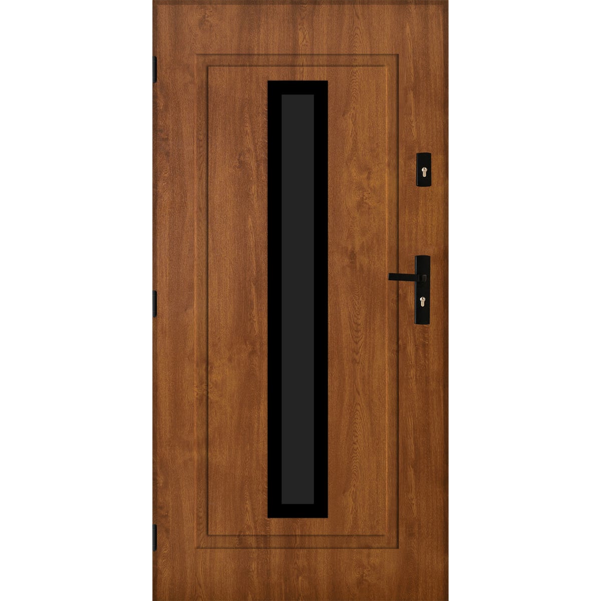 Pantor Drzwi zewnętrzne stalowe wejściowe Nantes złoty dąb 90 lewe