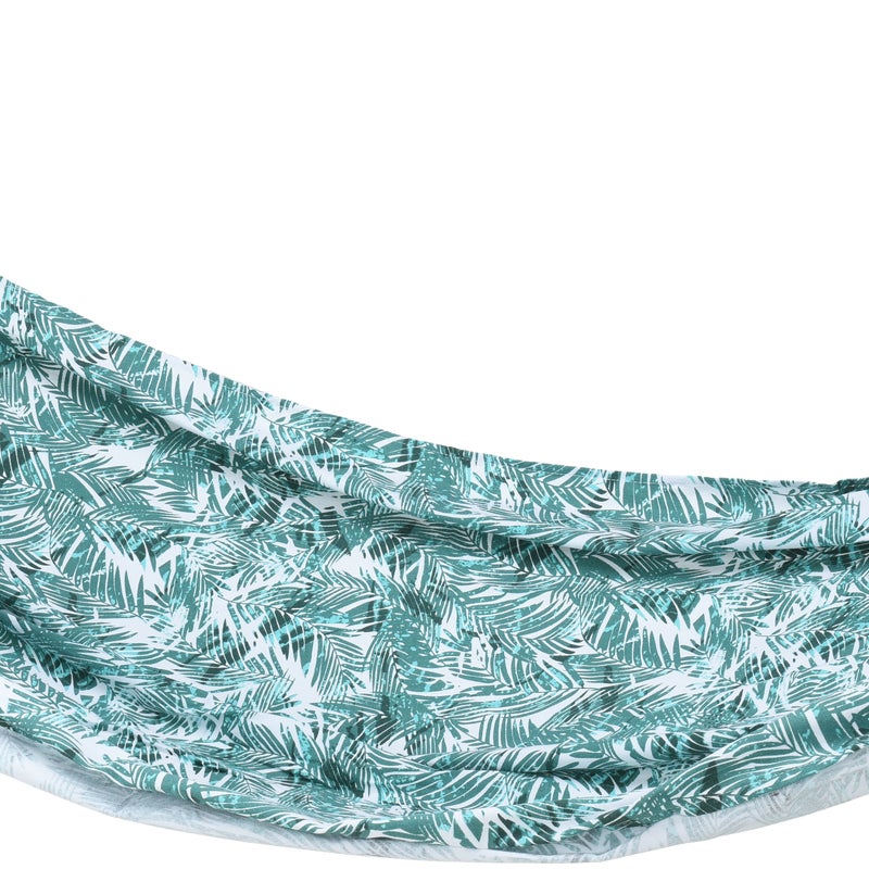 Hamak ogrodowy zielone liście 200x145 cm