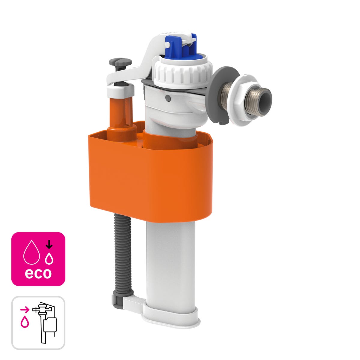 EQUATION Zawór napełniający boczny mosiężny 1/2