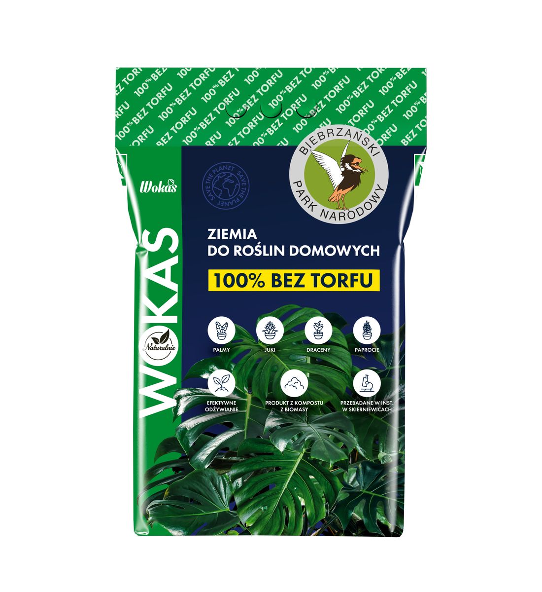 Wokas Ziemia do roślin domowych bez torfu 5l Naturalnie