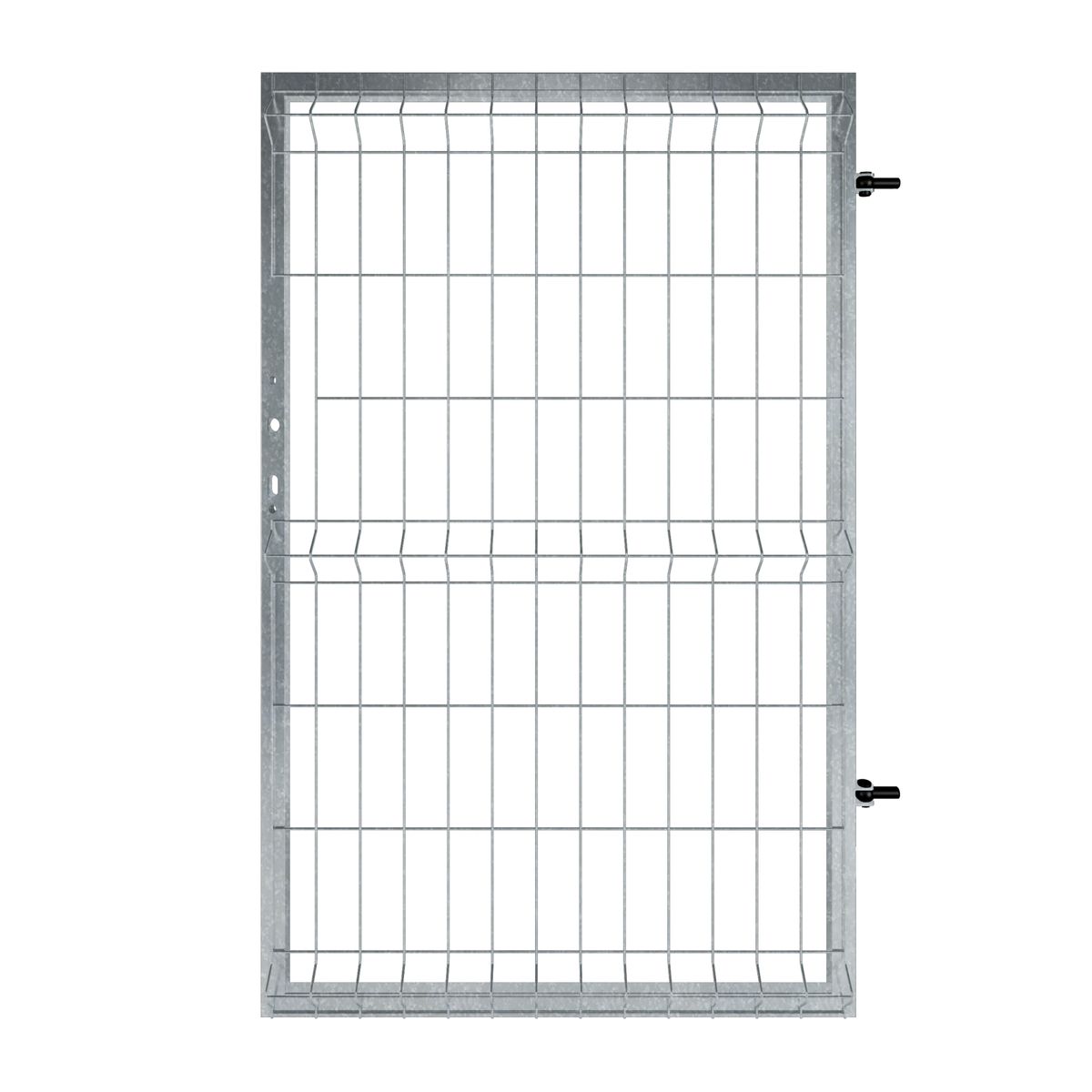 Furtka Modus 100x150 cm prawa srebrna Naterial