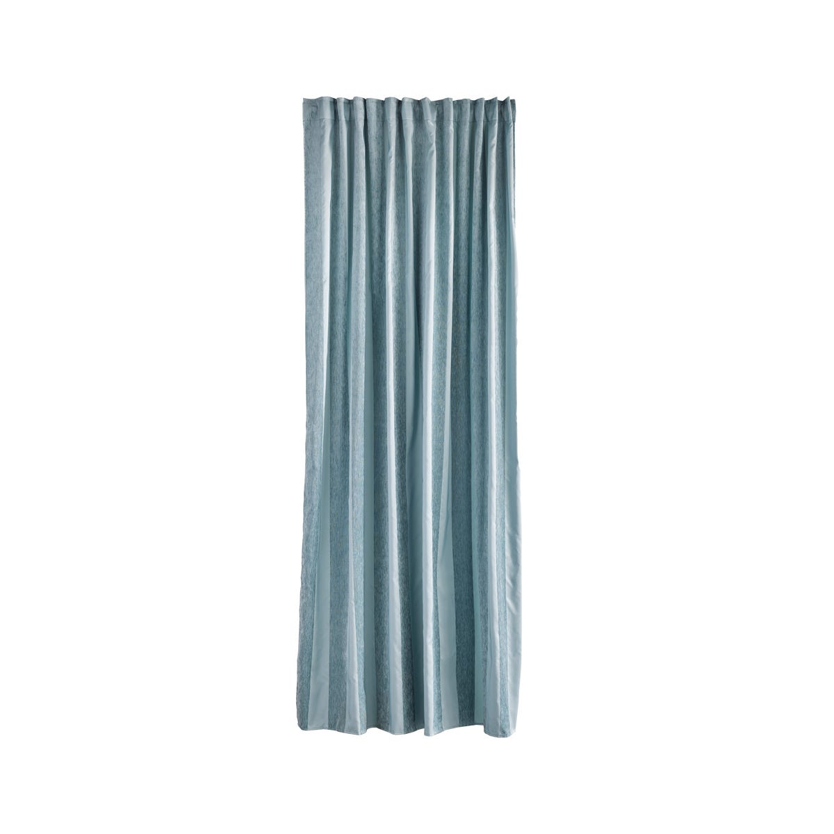 Zasłona Velvet Pasy zielono-niebieska 200 x 280 cm na taśmie
