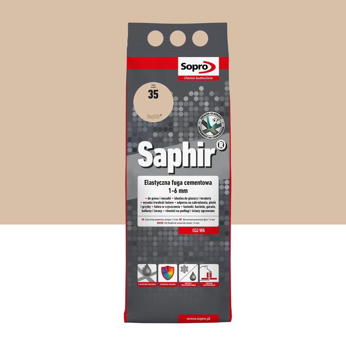 Fuga elastyczna Saphir Anemon 2 kg kolor 35 Sopro