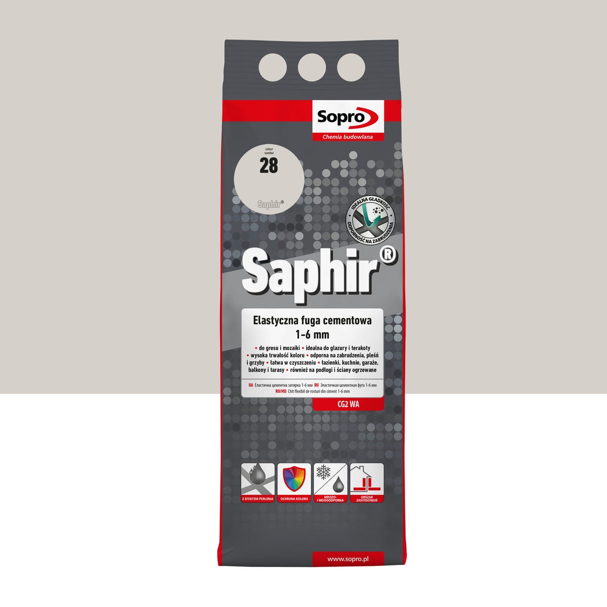 Fuga elastyczna Saphir Jaśmin 2 kg kolor 28 Sopro