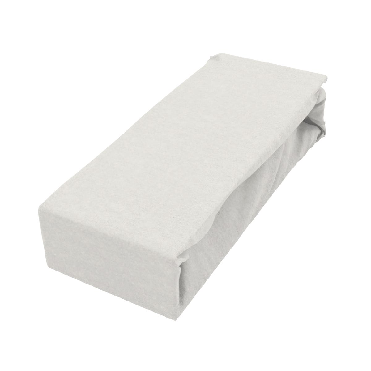 Prześcieradło z gumką Fashion białe 90 x 200 cm