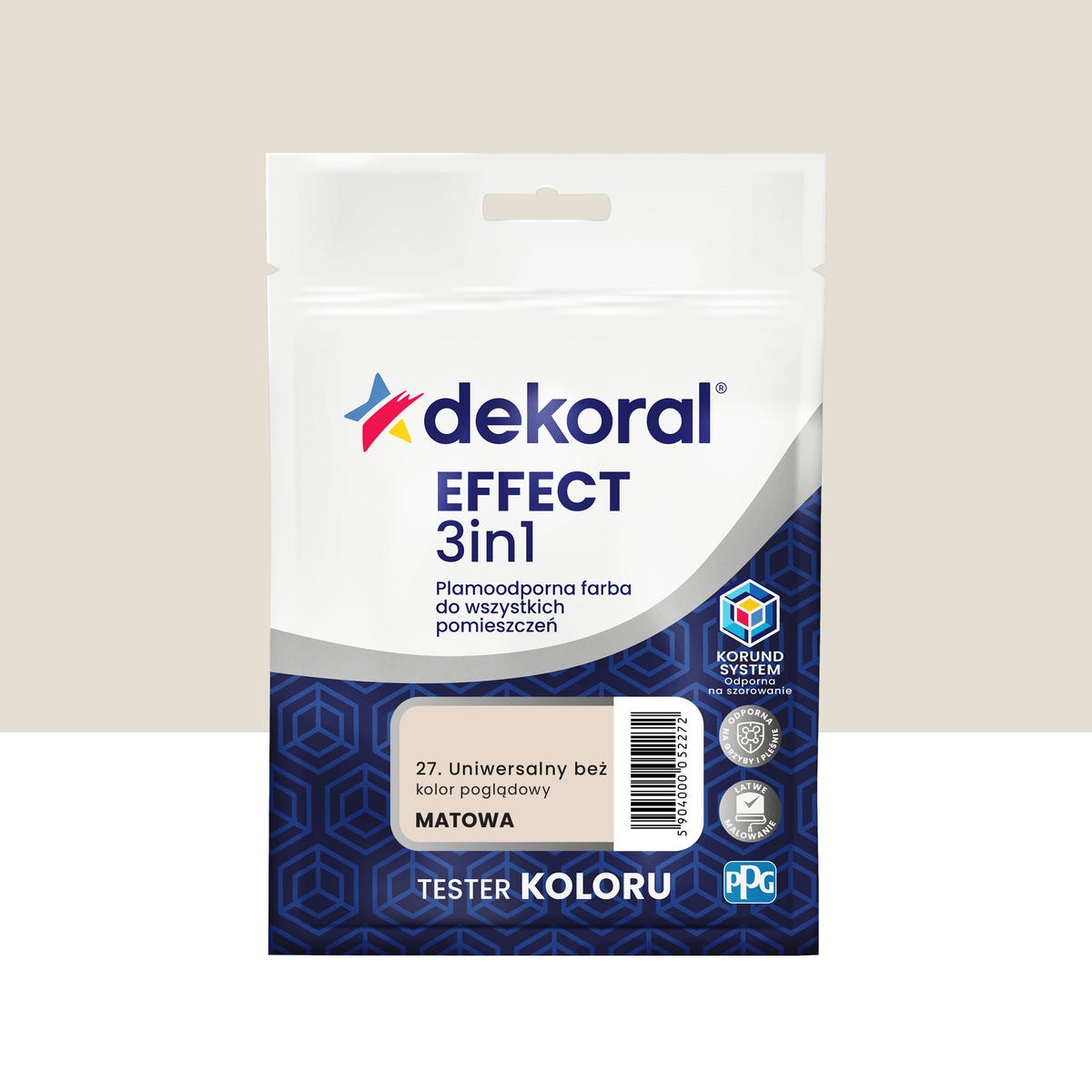 Dekoral Tester  farby Efect 3w1 Uniwersalny beż 40 ml