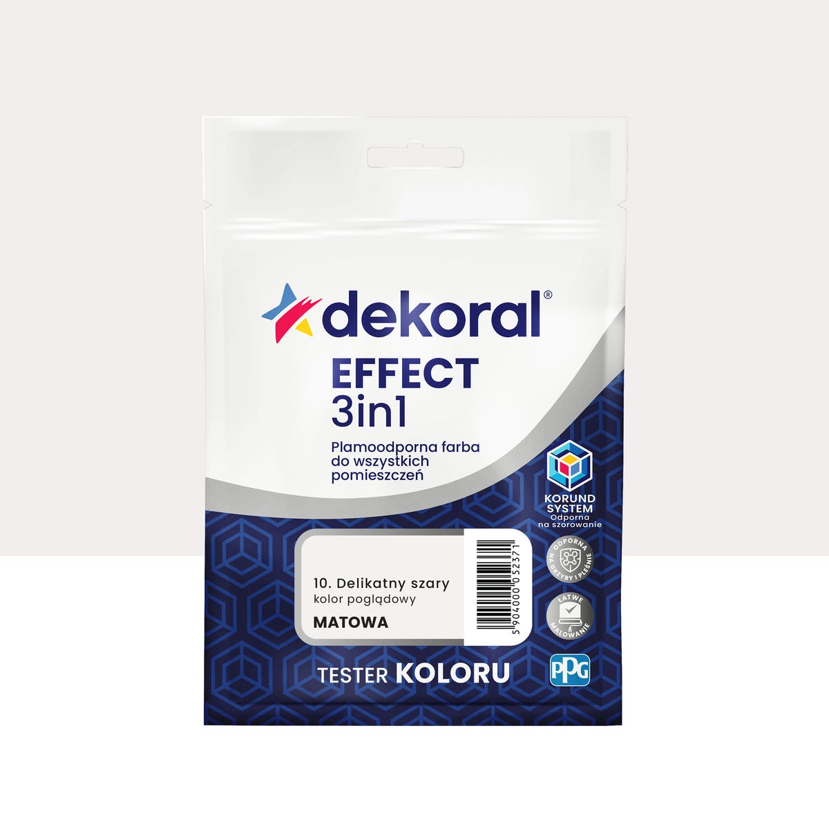 Dekoral Tester  farby Effect 3w1 Delikatny szary 40 ml