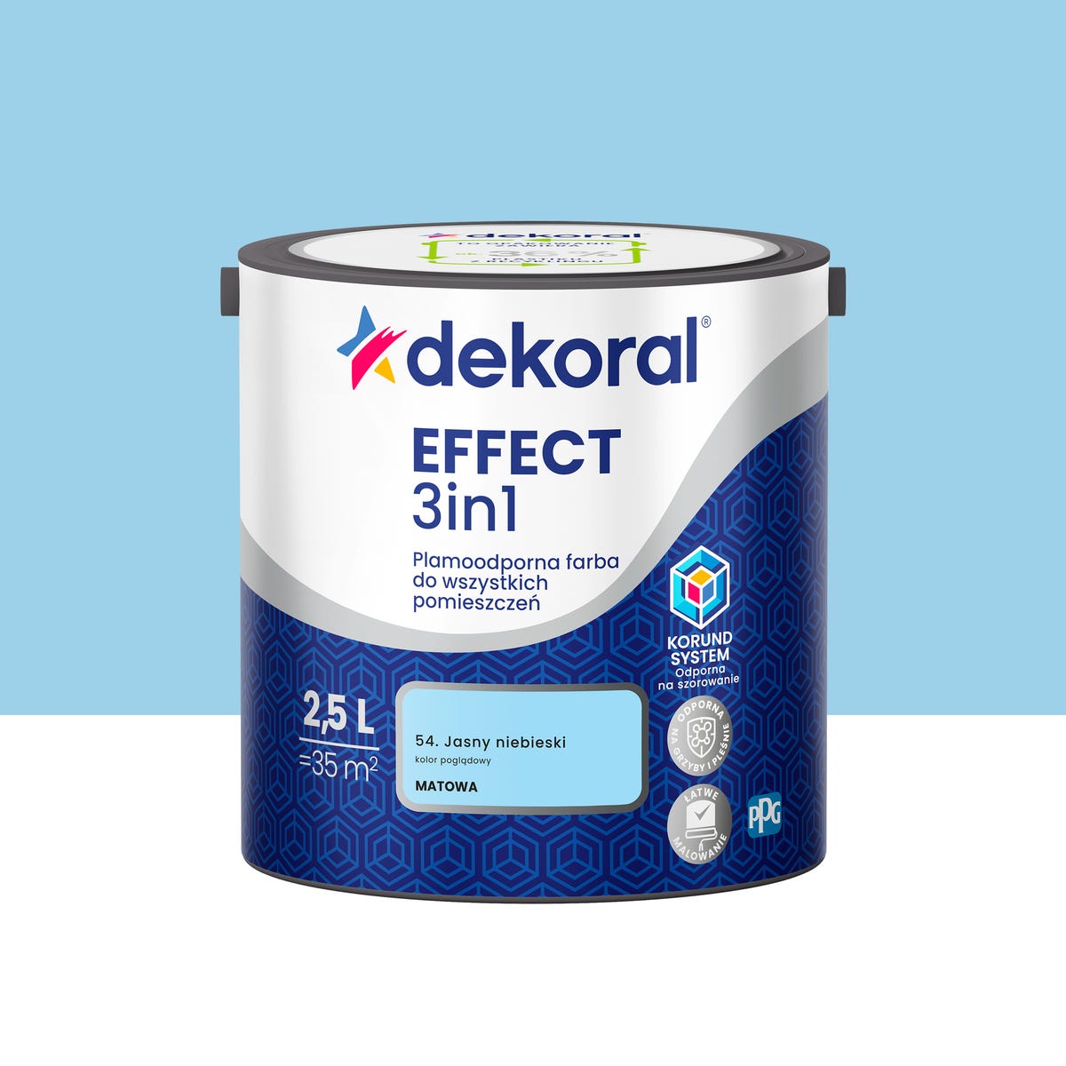 Dekoral Farba Effect 3w1 Jasny niebieski 2.5 l