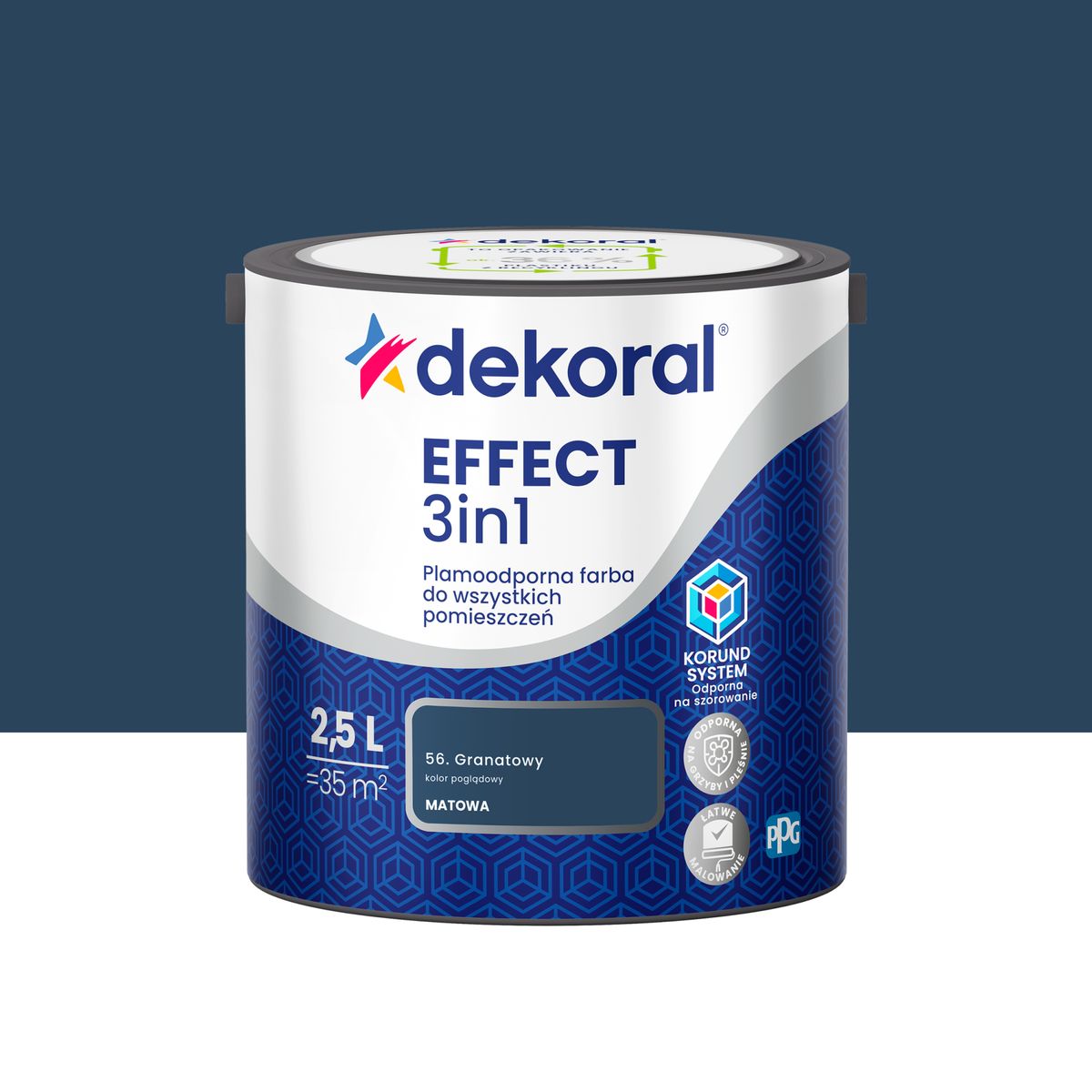 Dekoral Farba Effect 3w1 Granatowy 2.5 l