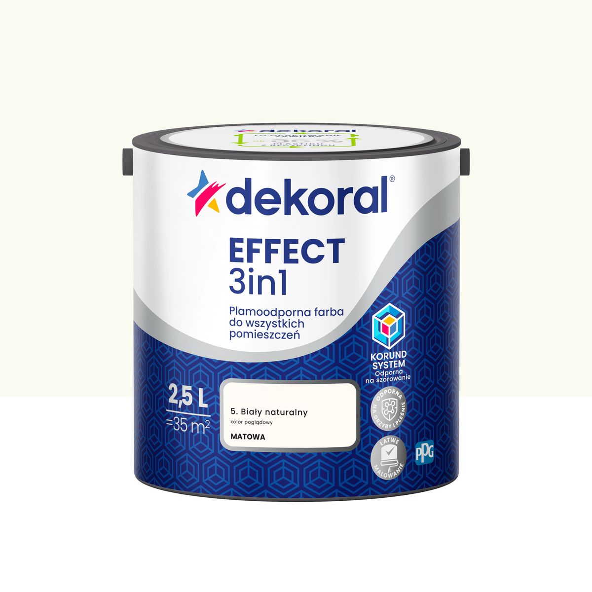 Dekoral Farba Effect 3w1 Biały naturalny 2.5 l
