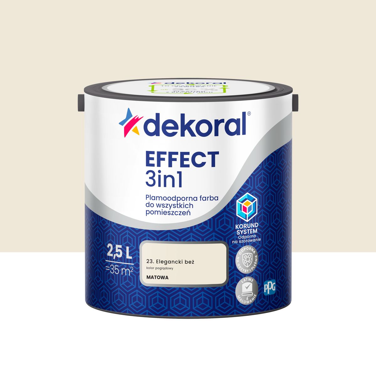 Dekoral Farba Effect 3w1 Elegancki beż 2.5 l
