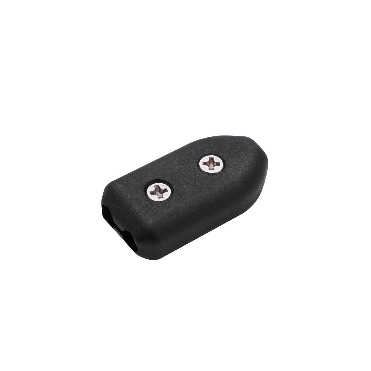 Standers Zacisk przykręcany ABS do liny 4 mm czarny 2 sztuki