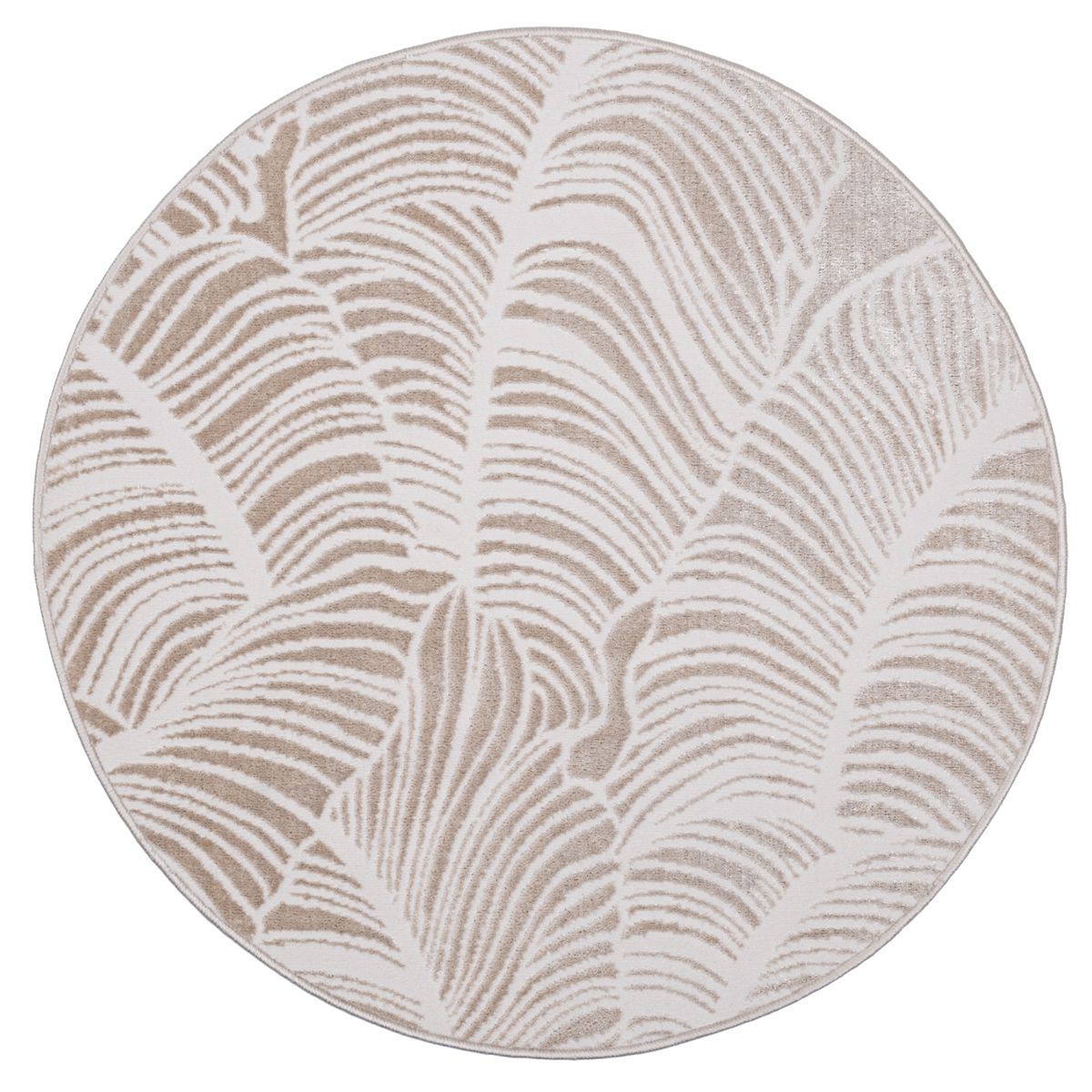 Dywan okrągły Salma Modern ivory-szary śr. 100 cm