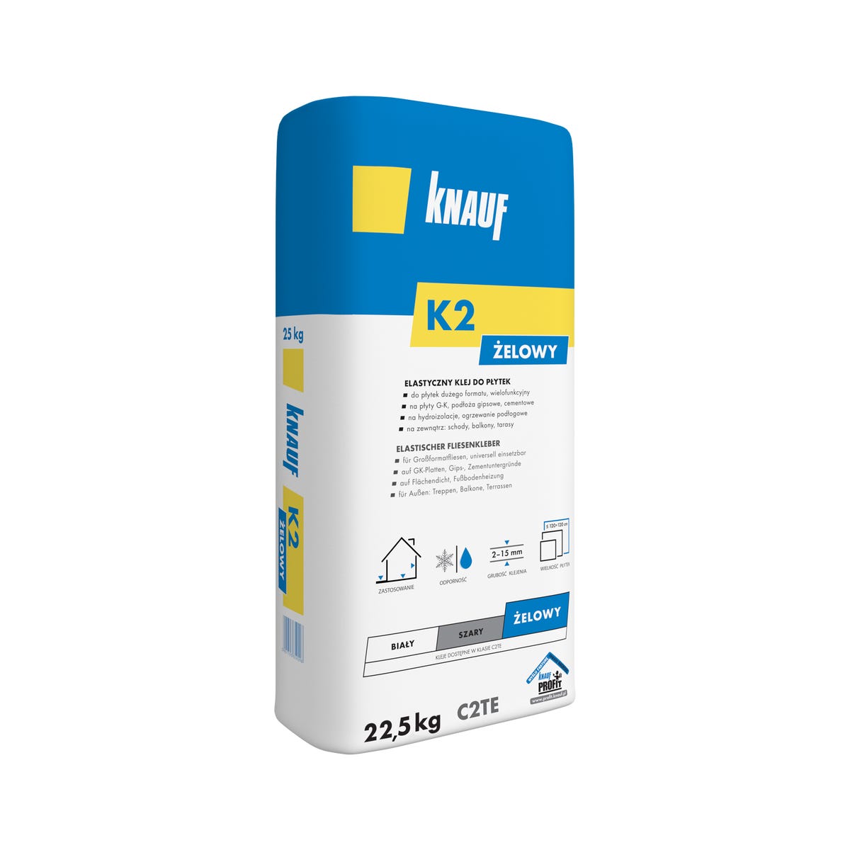 Klej do płytek żelowy K2 22.5 kg Knauf