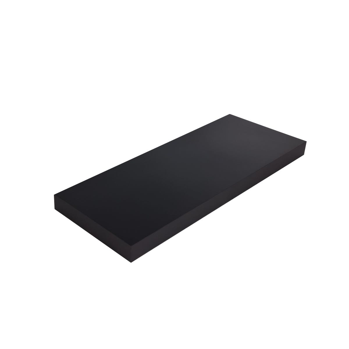 Półka ścienna samowisząca czarna 60x23.5 cm Spaceo