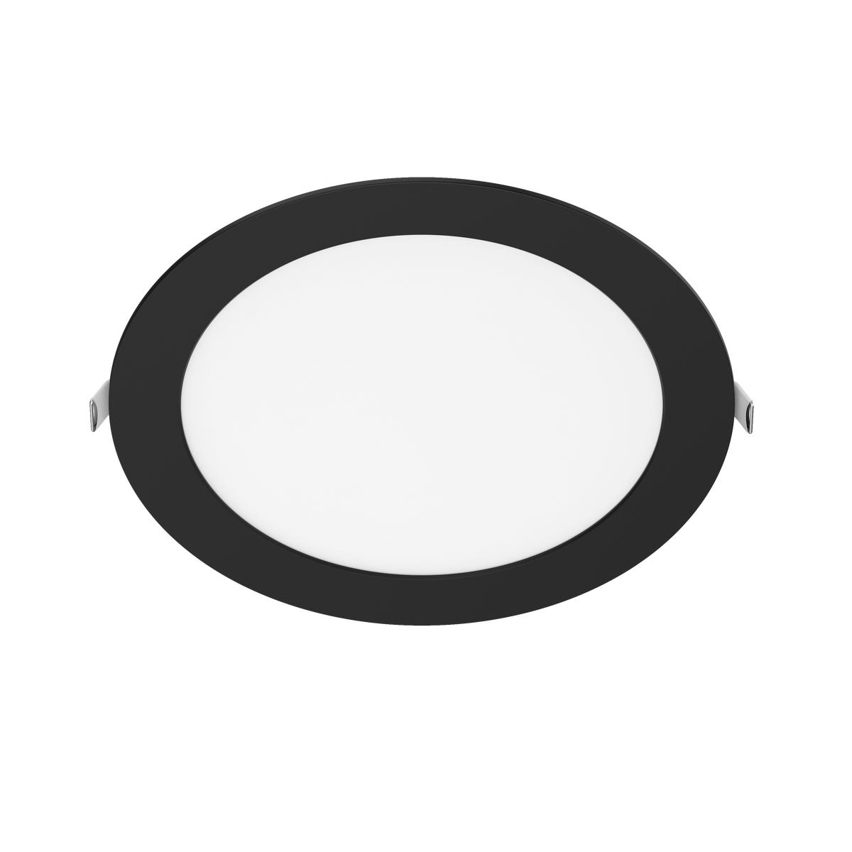 Oprawa stropowa Extraflat czarna 22 cm IP44 LED Inspire