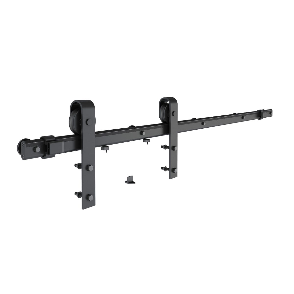 System do drzwi przesuwnych Leva Czarny zewnętrzny 186 cm Artens