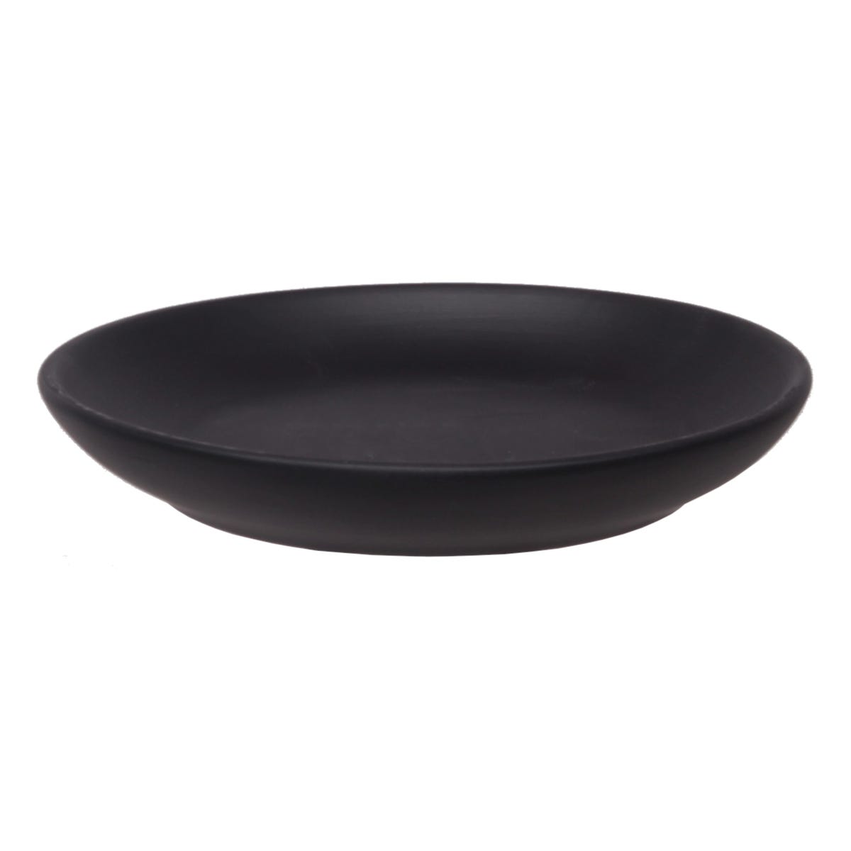 EKO-CERAMIKA Podstawka ceramiczna Baryłka śr.14cm czarna