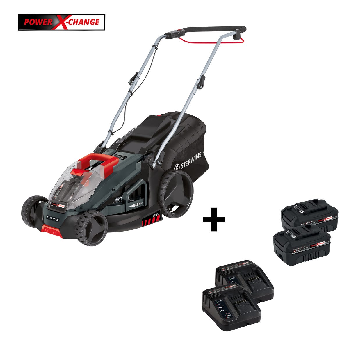 Sterwins 36VLM2-43P.1A 18V 2x4Ah 43cm