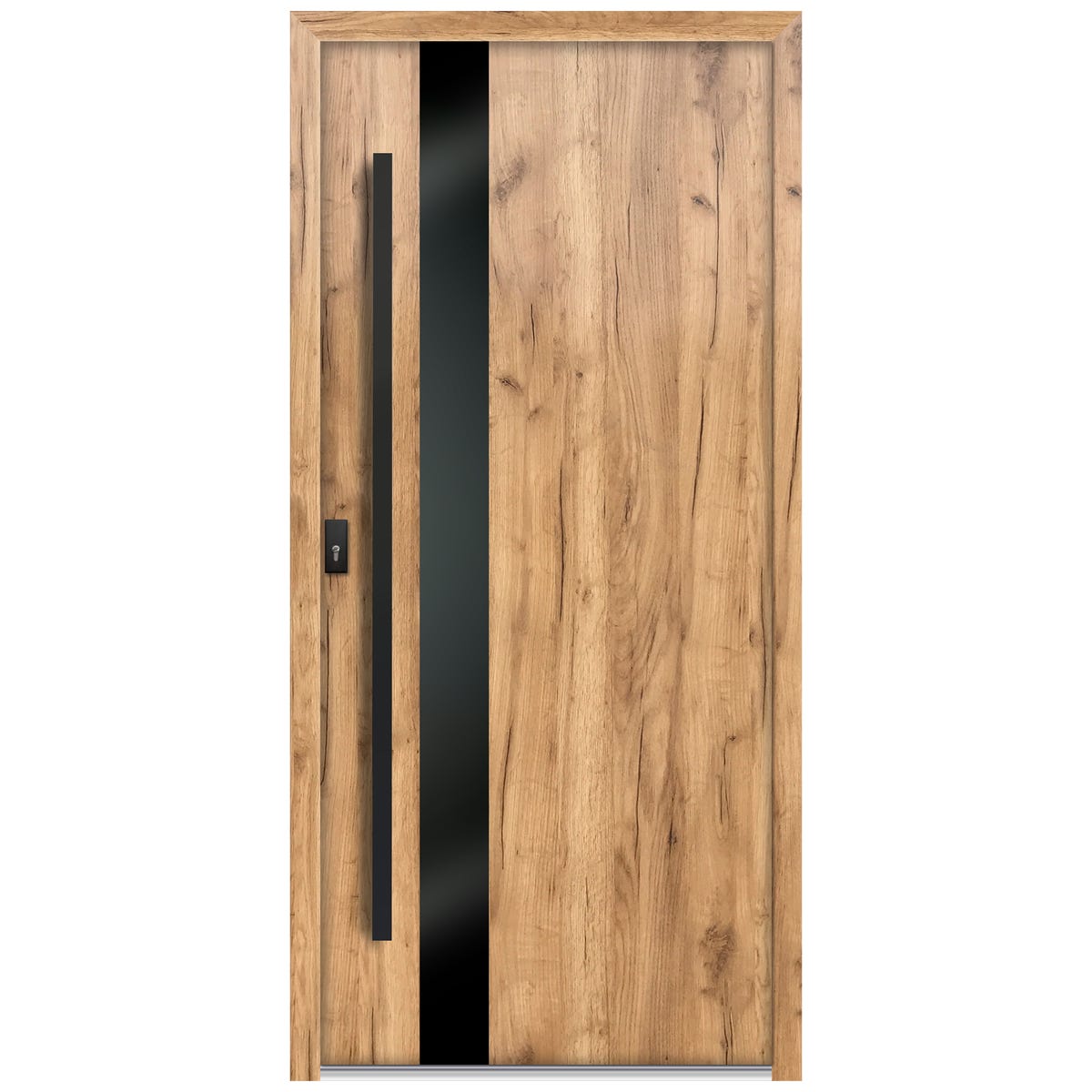 Drzwi zewnętrzne wejściowe stalowe z antabą Clear 68 grandson 90 prawe OK Doors Trendline