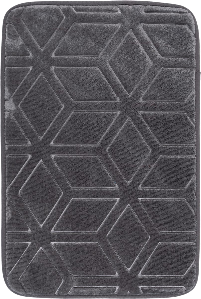 Dywanik łazienkowy Hamilton 60 x 40 cm geometryczny szary Multi-Decor