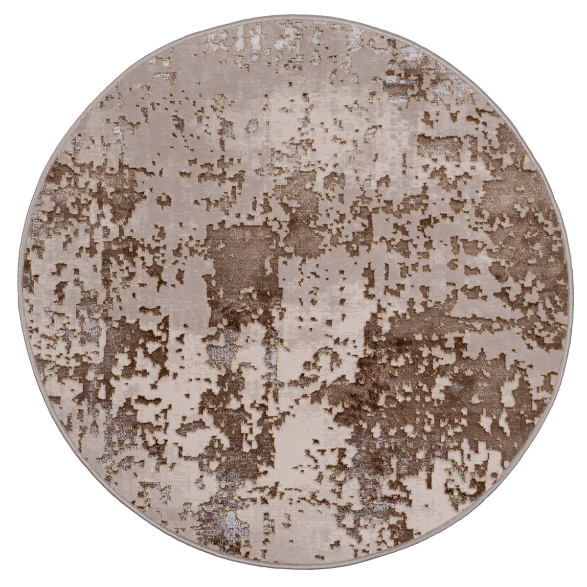 Dywan okrągły Century beżowo-złoty śr. 160 cm