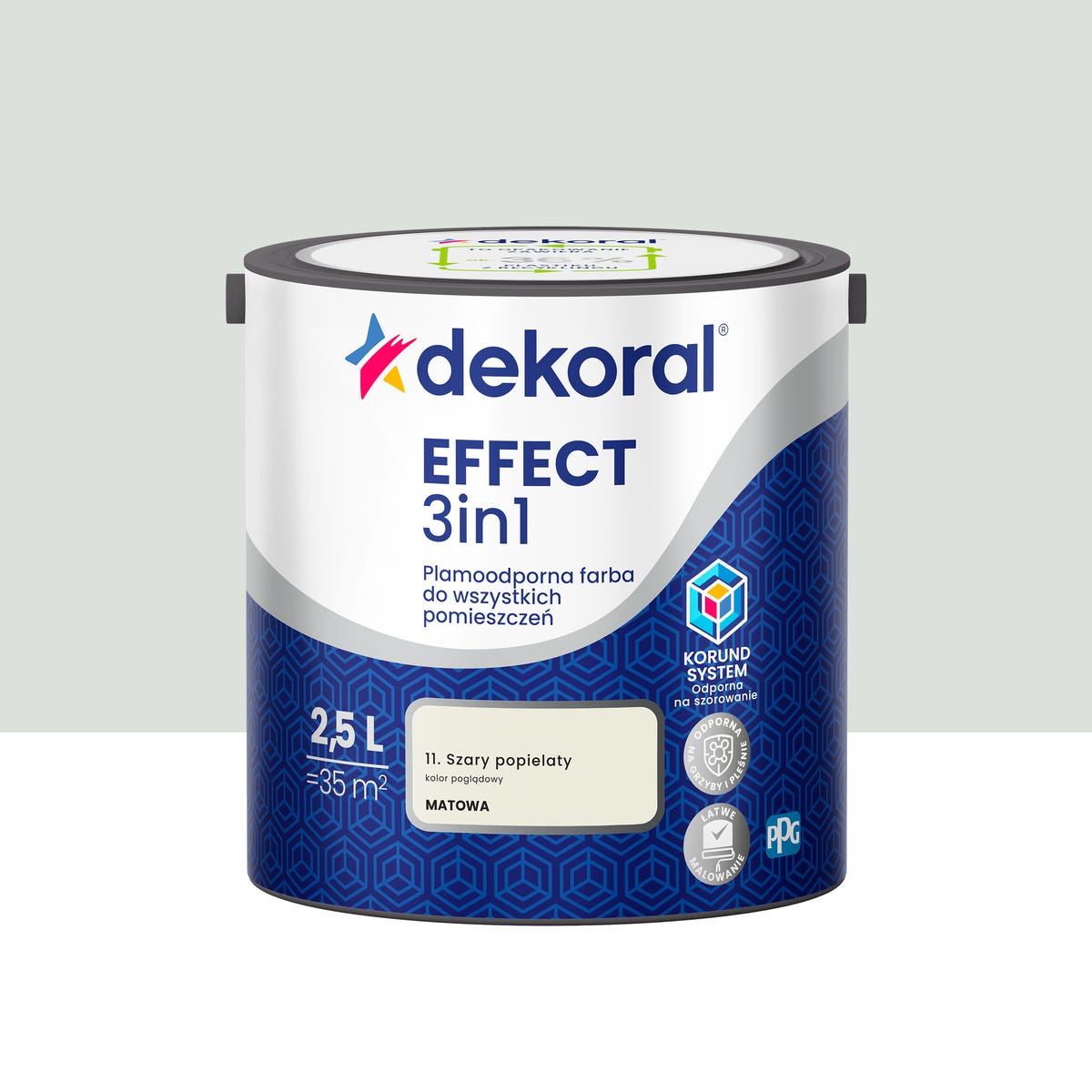 Dekoral Farba Effect 3w1 Szary popielaty 2.5 l