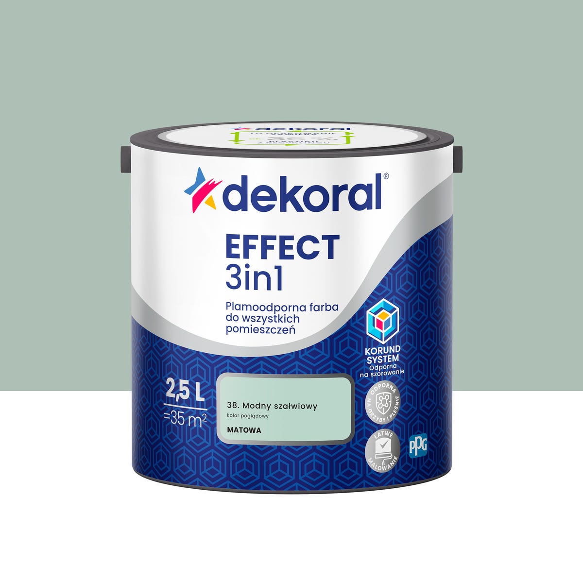 Dekoral Farba Effect 3w1 Modny szałwiowy 2.5 l