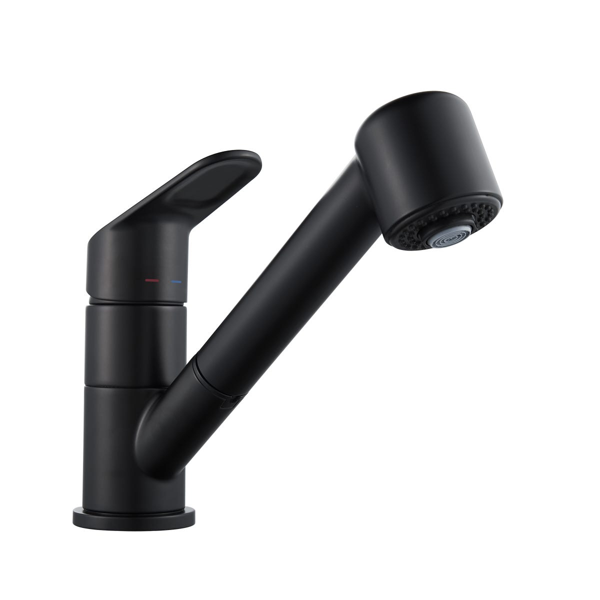 Bateria kuchenna Kemi z wyciąganą wylewką K czarny mat Delinia