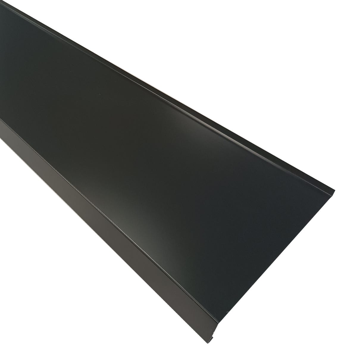 Parapet zewnętrzny stalowy grafitowy 25x150 cm
