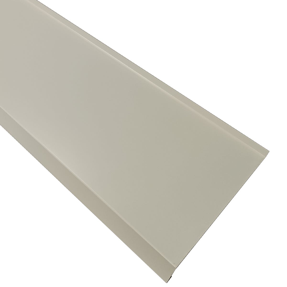 Parapet zewnętrzny stalowy biały 25x150 cm