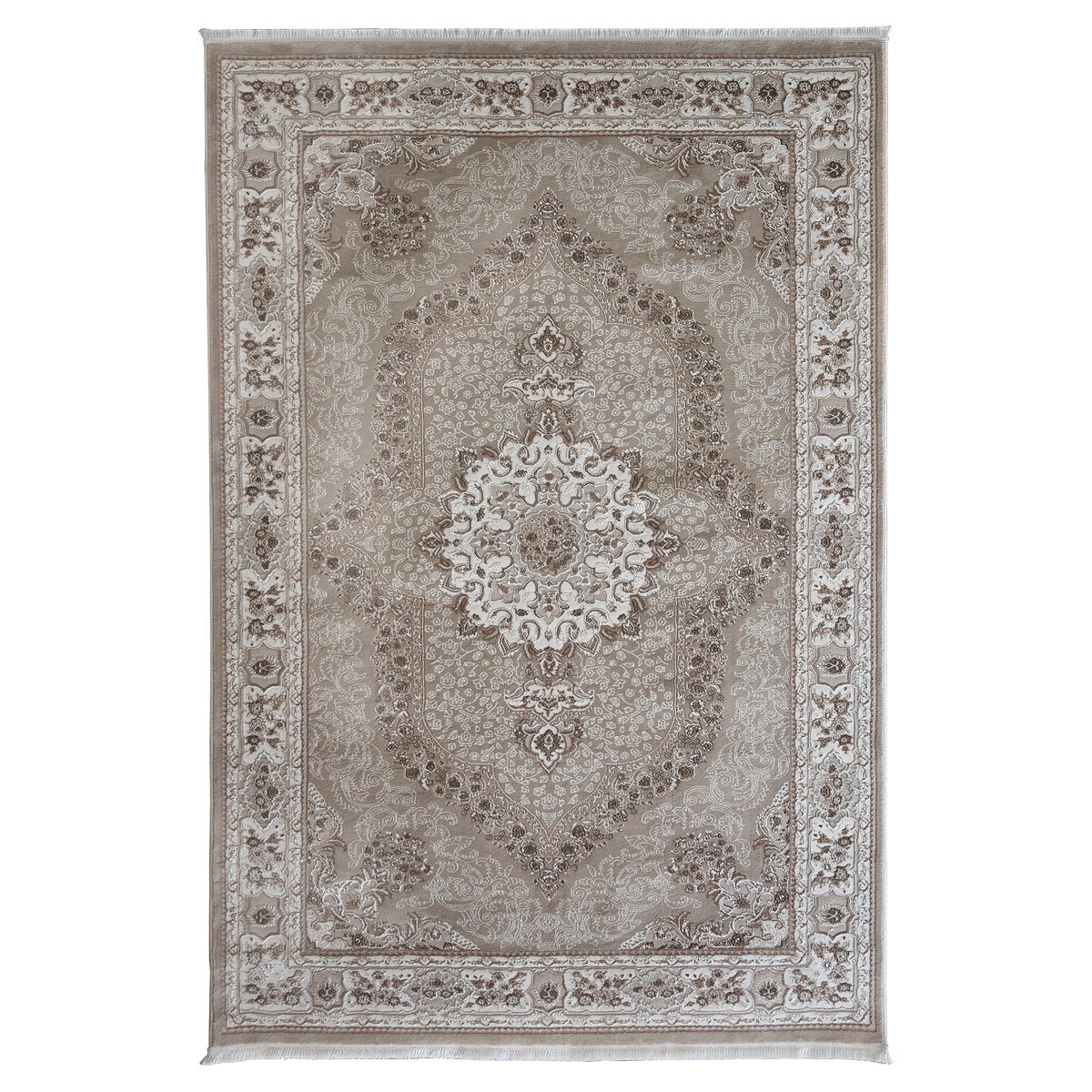 Dywan z frędzlami Palacio ciemnobeżowy 120 x 160 cm