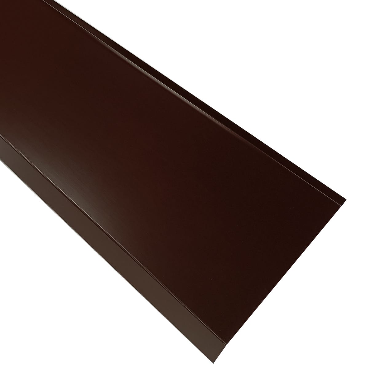 Parapet zewnętrzny stalowy brązowy 20x200 cm