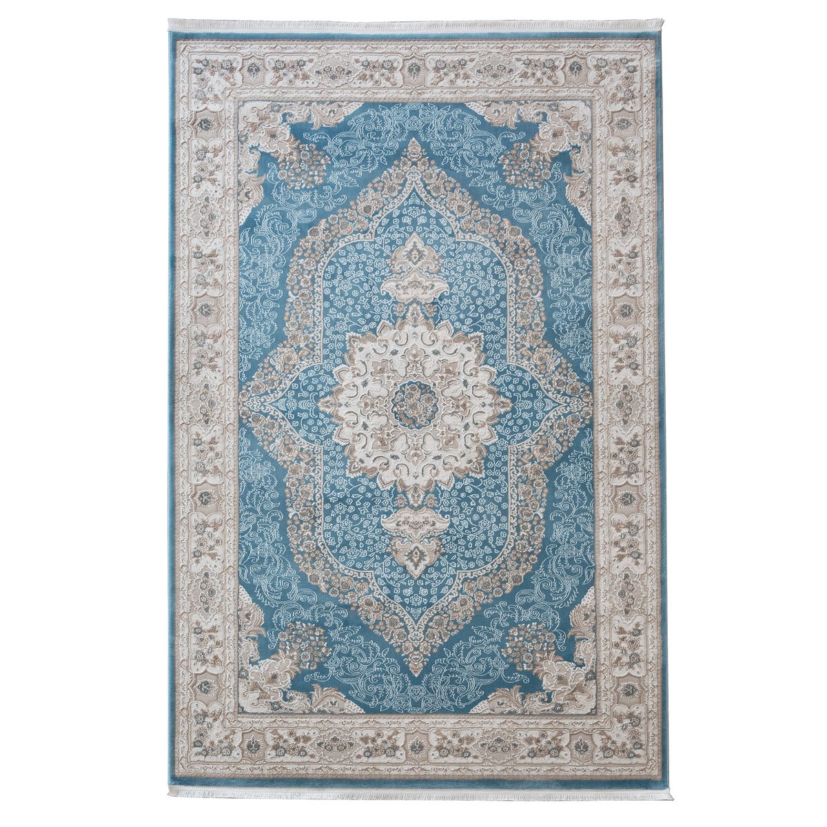 Dywan z frędzlami Palacio niebieski 80 x 140 cm