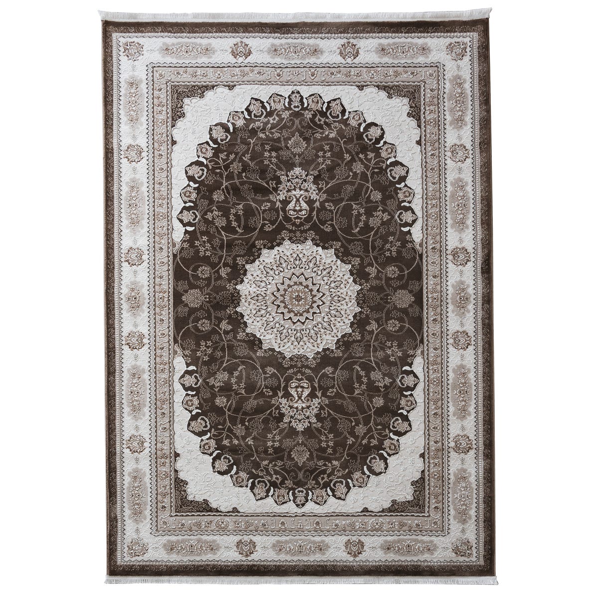 Dywan z frędzlami Palacio jasnobrązowy 220 x 280 cm