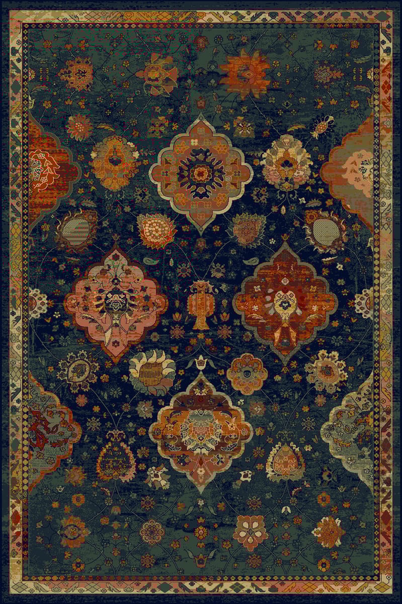 Dywan wełniany Abrash Navy 170 x 235 cm