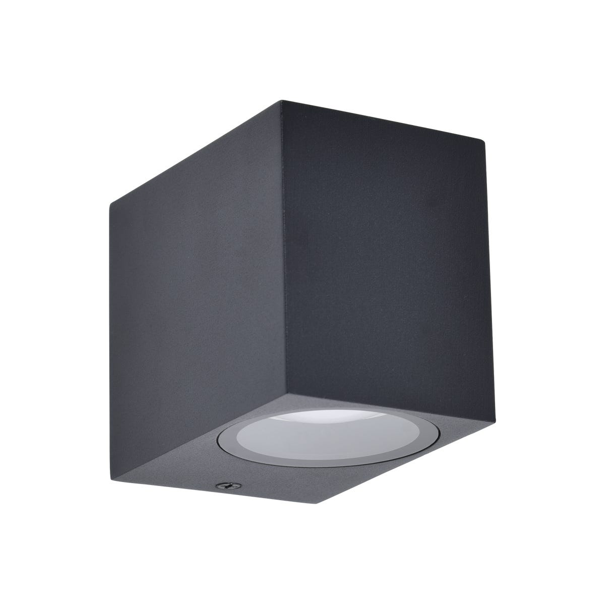 Inspire Kinkiet zewnętrzny Corfu czarny 2 x GU10 kwadratowy IP54 LED