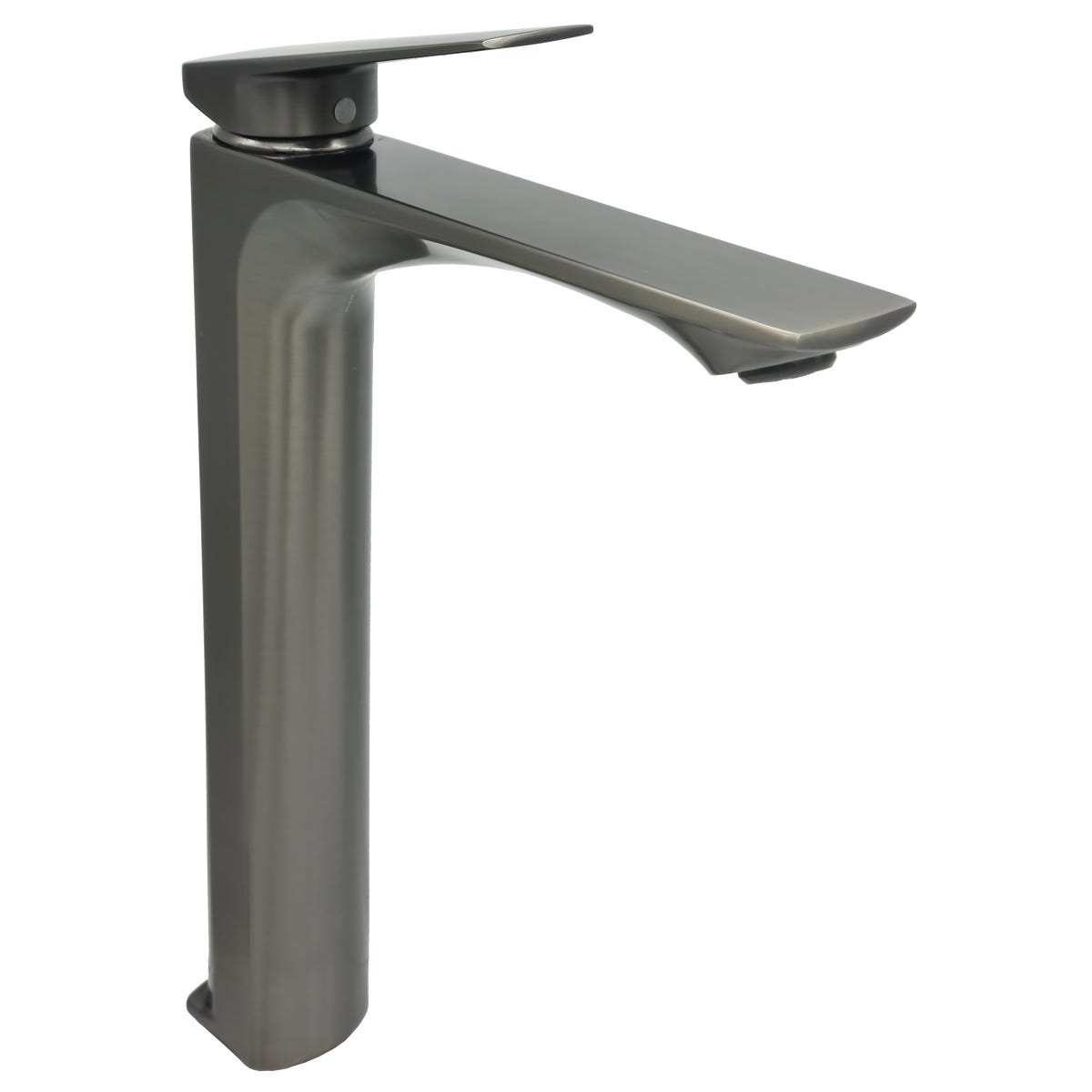 Liveno Bateria umywalkowa czarny chrom 30 cm Omega Grey